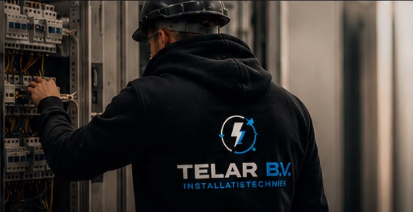 TELAR-monteur aan het werk in de meterkast